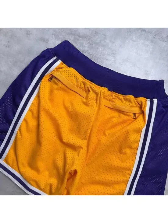 Y2K Phoenix Suns Lakers Yellow Shorts - Picture 7 of 8